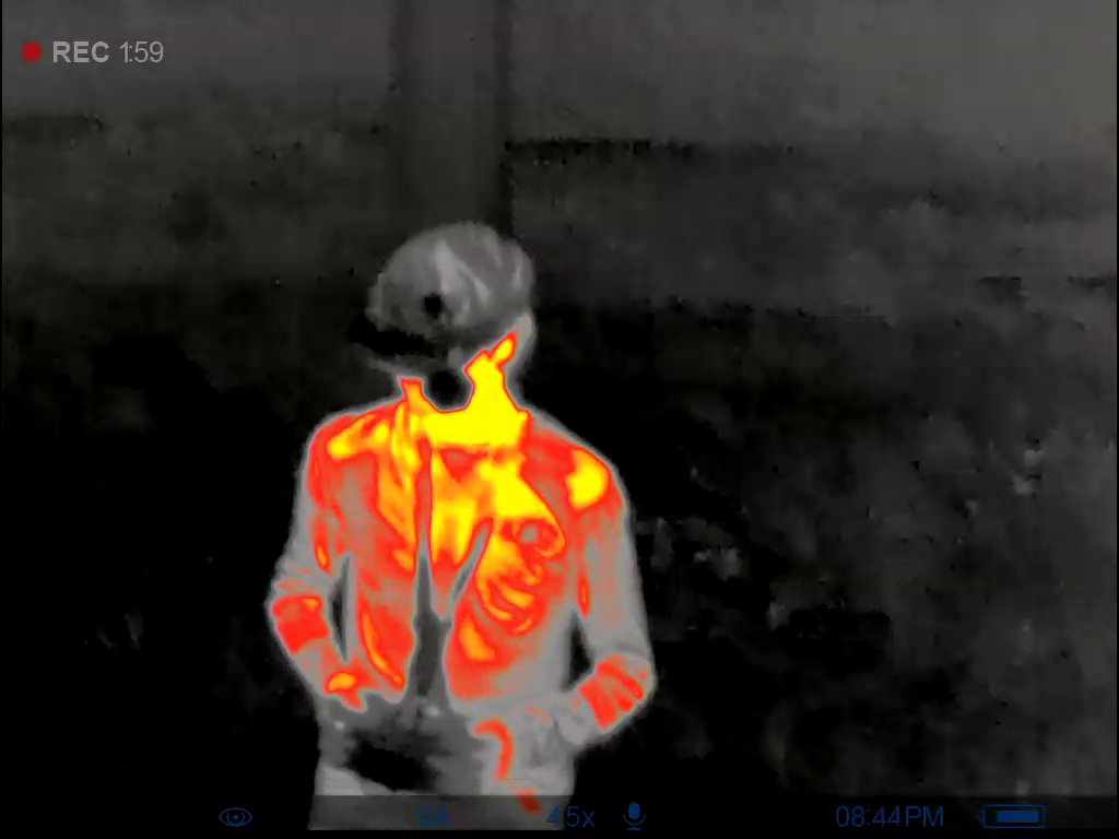 Thermal imaging drone capture